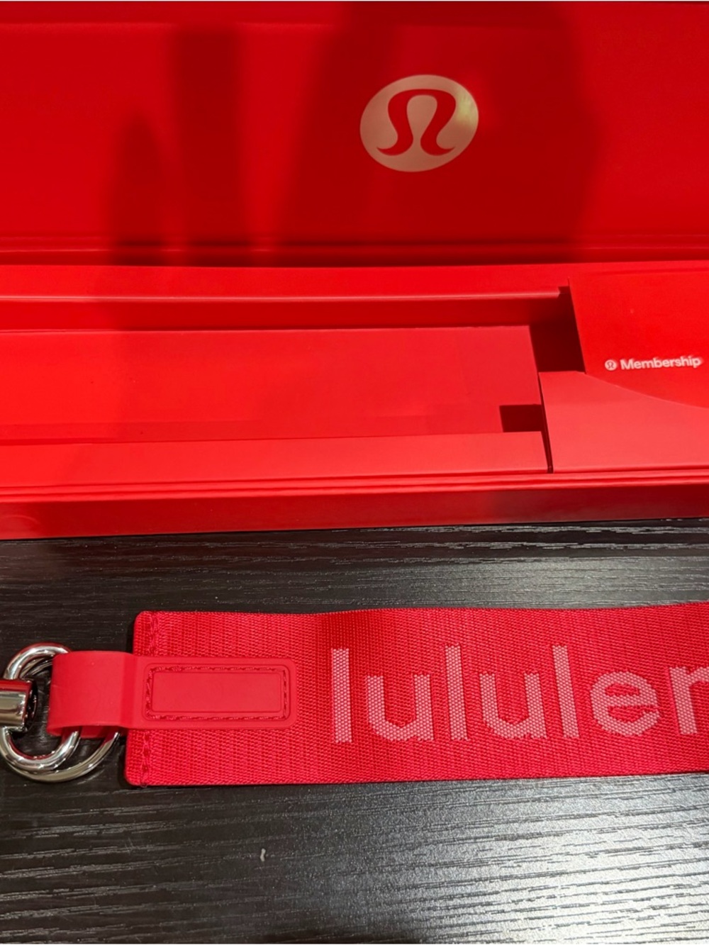 lululemon athletica Red Key & Card Holder Wristlet
